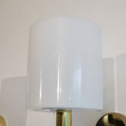 Pair of Scandinavian brass and acrylic appliques from Nafa 1970