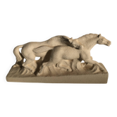 Vintage ceramic horses