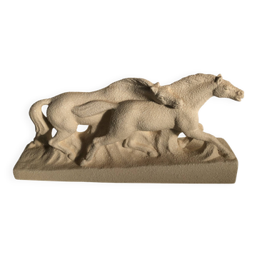 Vintage ceramic horses