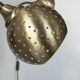 Pair of vintage adjustable wall lights, perforated brass, Sweden 1960