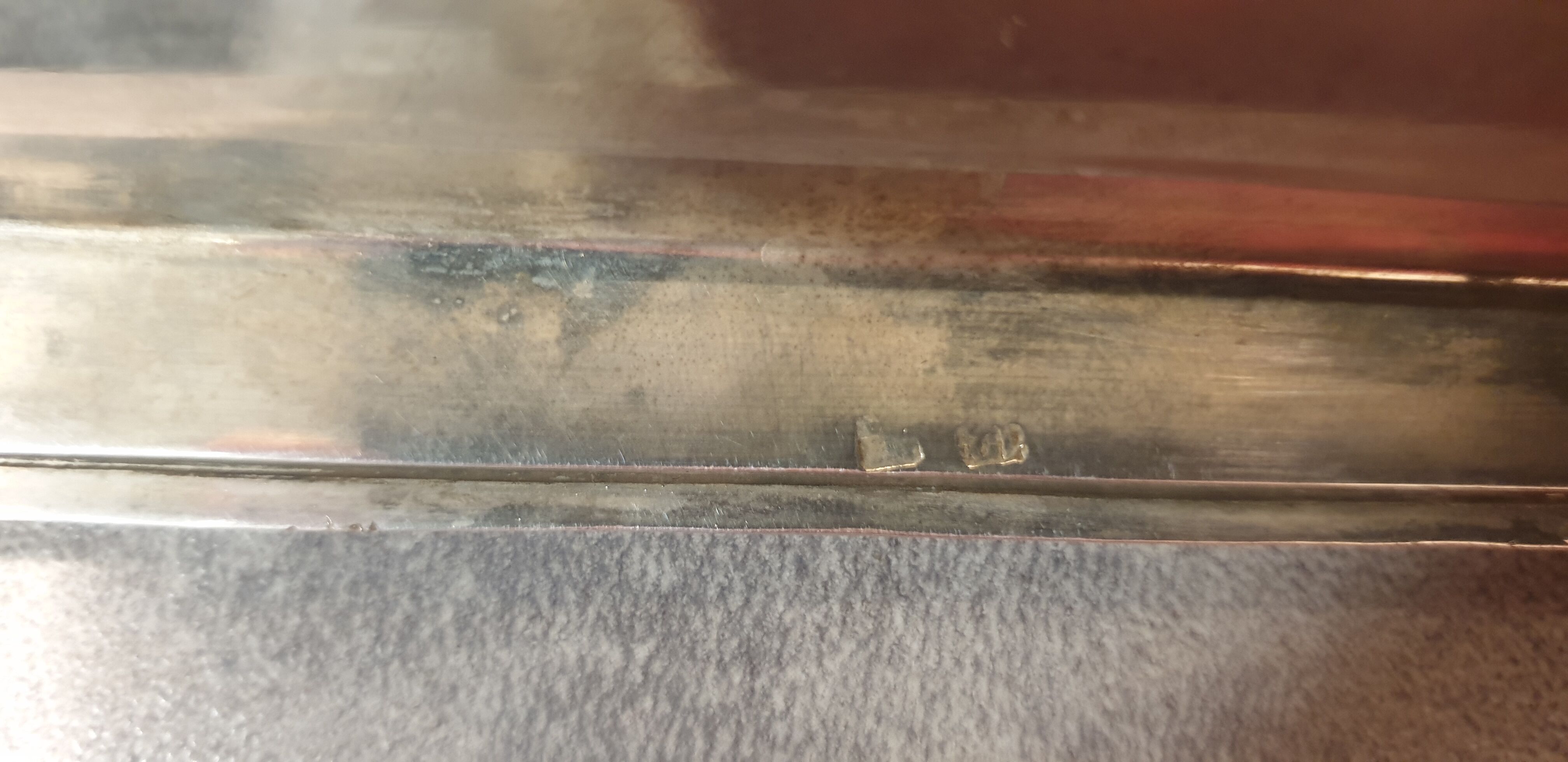 Silver metal dish hallmark and gramage late nineteenth century
