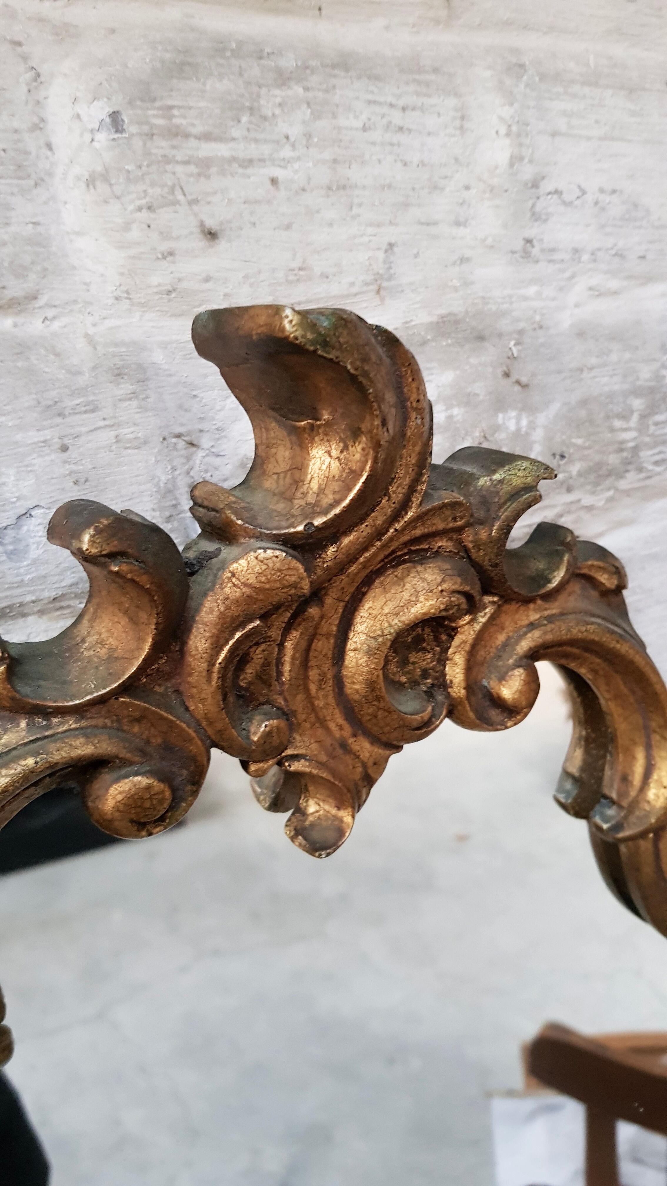 Gilded baroque mirror