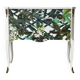 Gustavian commode with wallpaper from Christian Lacroix, 1950s