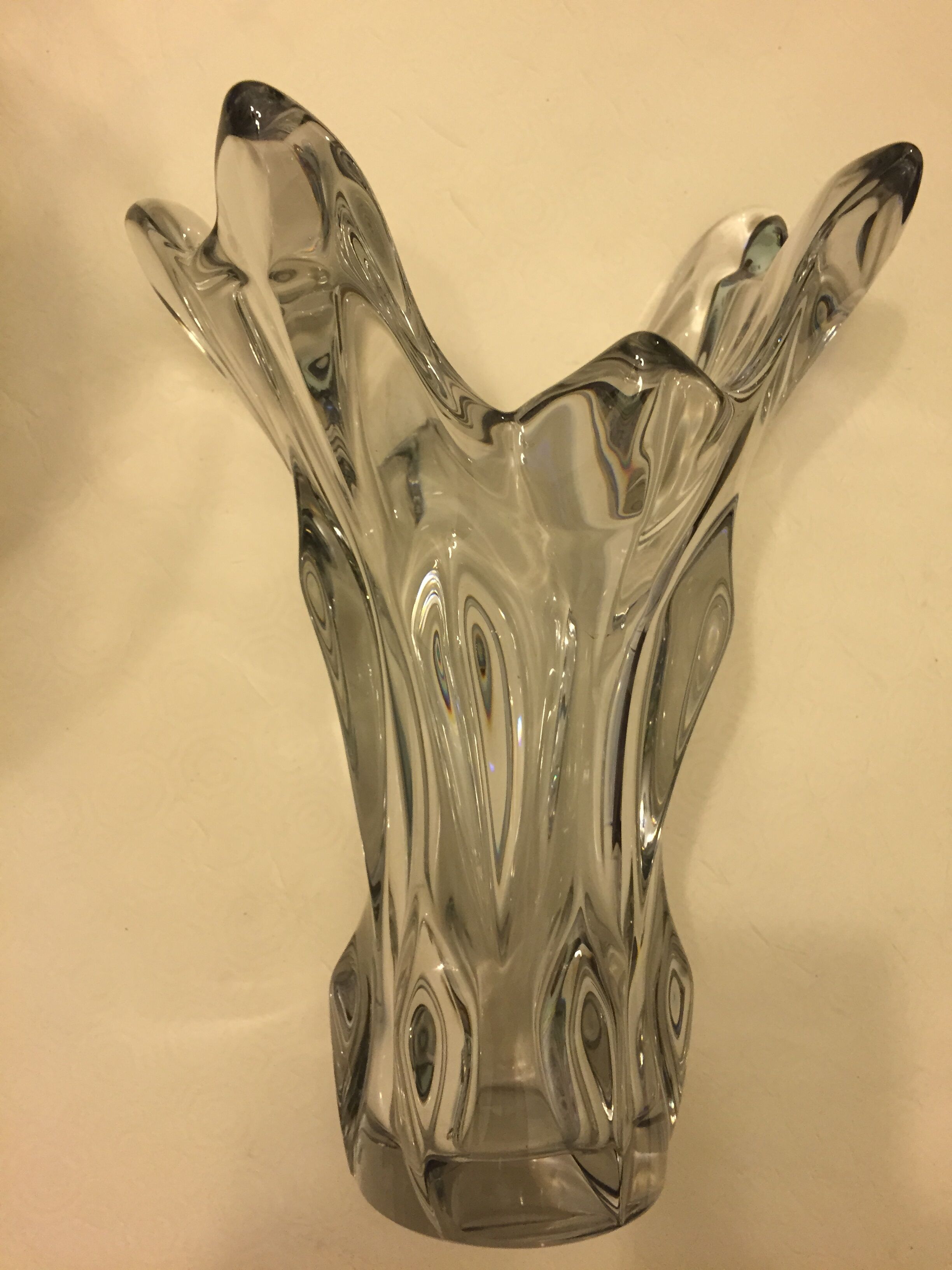 Large vase signed Crystal