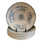 6 Ironstone Soup Plates