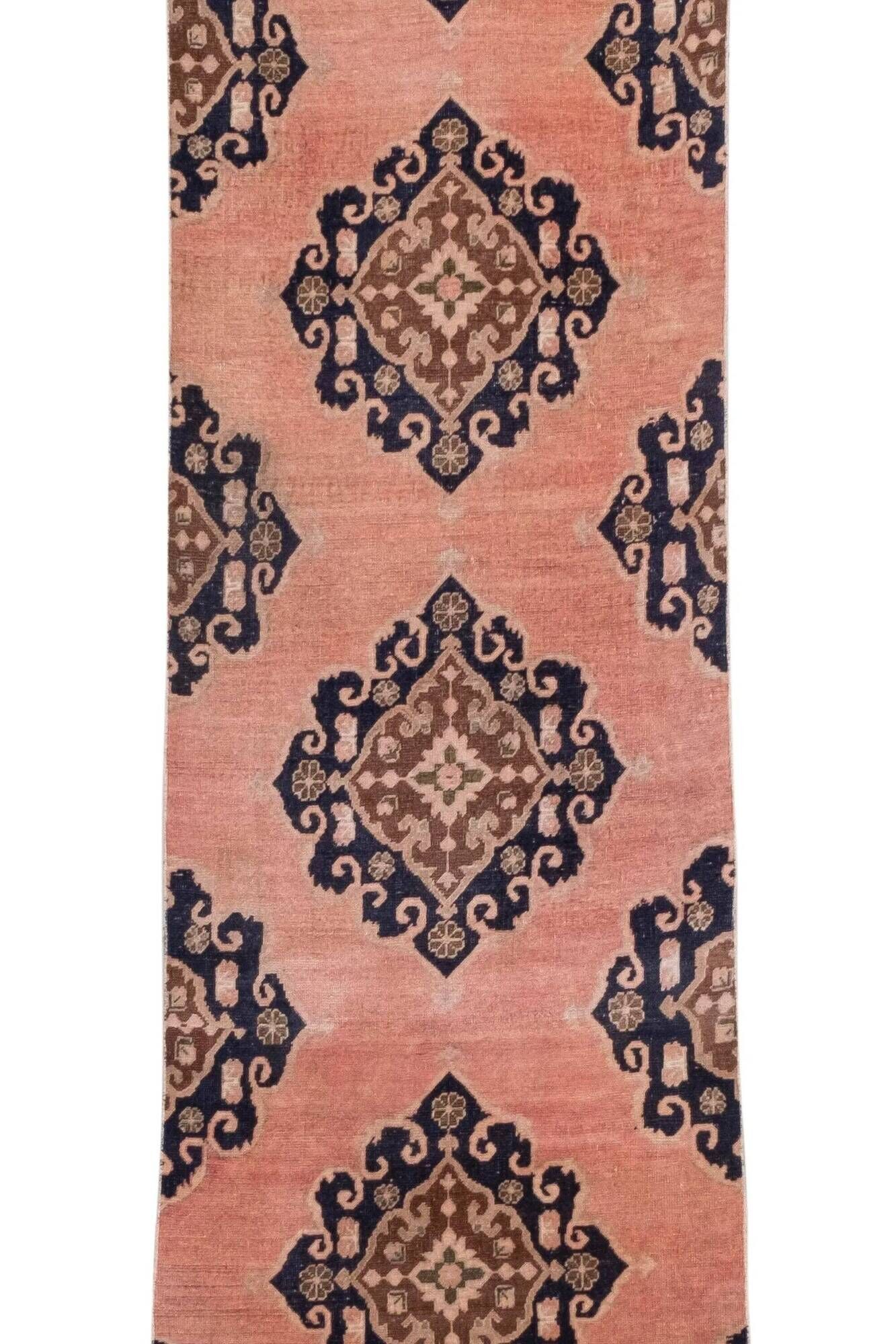 Vintage Turkish hallway rug 89x555 cm