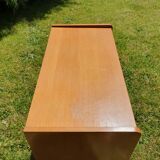 Compass feet chest of drawers