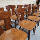 Lot de 12 chaises  bistrot vintage 1960