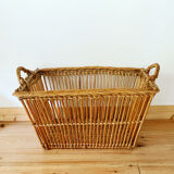 Vintage rattan basket