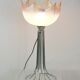Lamp "space age". glass reflector, metal base. Circa 1970