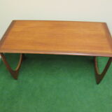 Nesting coffee tables in teak