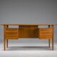 Danish Teak Desk by Peter Lovig Nielsen for Hedensted Mobelfabrik, 1972