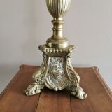 Brass tube lamp foot