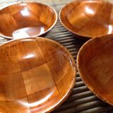 Set of 6 bowls Danish teak