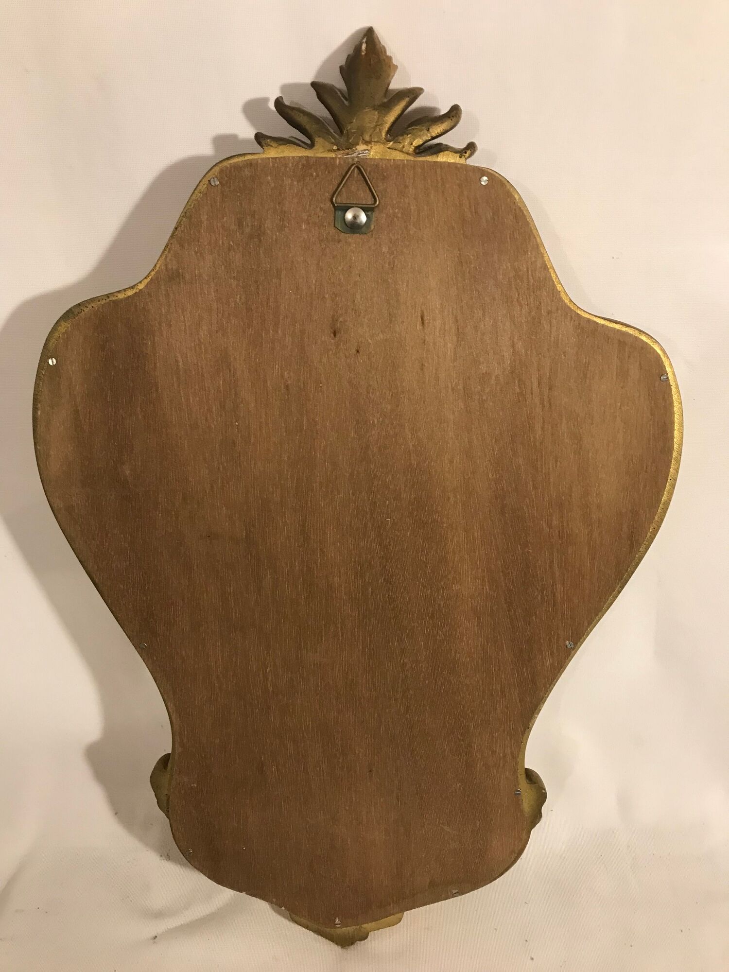 Miroir style baroque bois sculpté doré décoration vintage 45x70cm