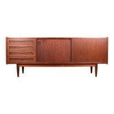 Danish teak sideboard 200 cm, model 31b, by Johannes Andersen 1960.