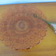 Plat creux en verre rose
