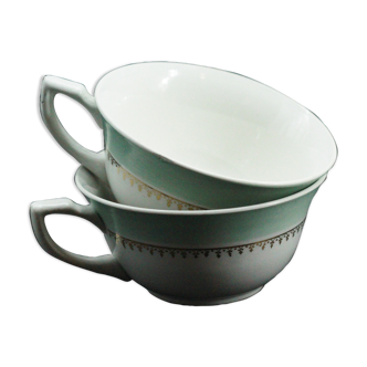 Lot de 2 tasses en porcelaine