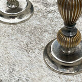 Pair of antique candle holders