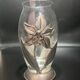 Glass and pewter vase