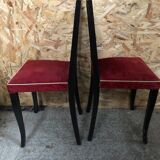 Pair old chair art deco
