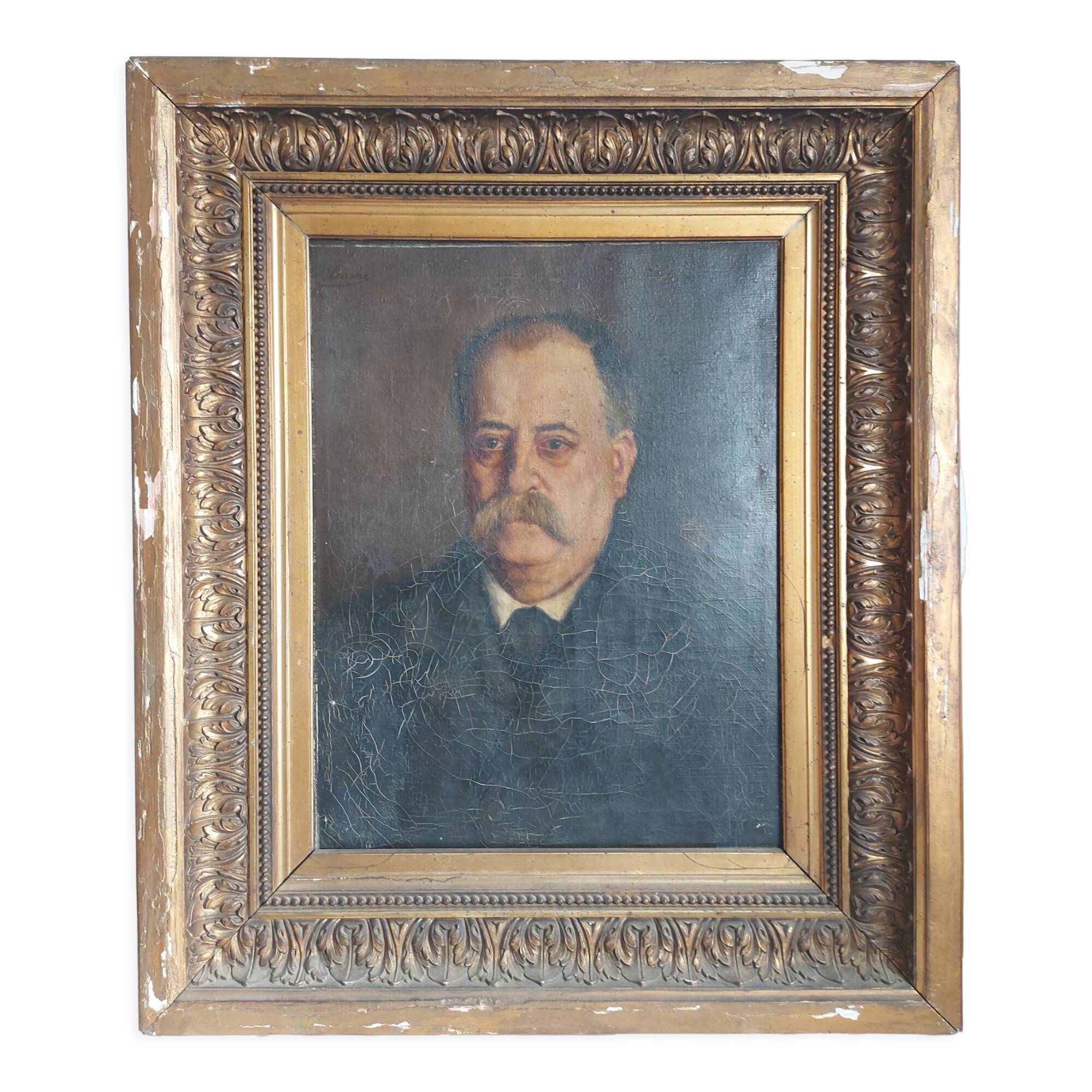 Portrait of a man with a moustache