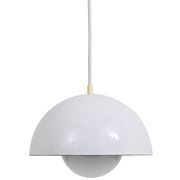 White Verner Panton flower pendant, Louis Poulsen, Denmark, 1969