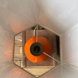 Lampe en céramique orange