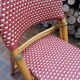 Rotating folding bistro chair