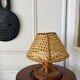 Vintage rattan caned lamp