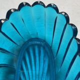 Antique Baccarat bowl in 19th century blue crystal