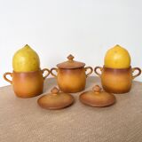 Pots à crème en porcelaine à feu