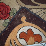 Carpet former American hooke made hand 76x130cm 1900