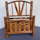 Vintage bamboo tiger wall shelf from the 70s.