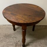 Small table with walnut band