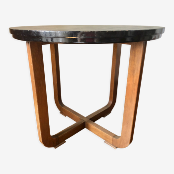 Round table or art deco pedestal table 1930