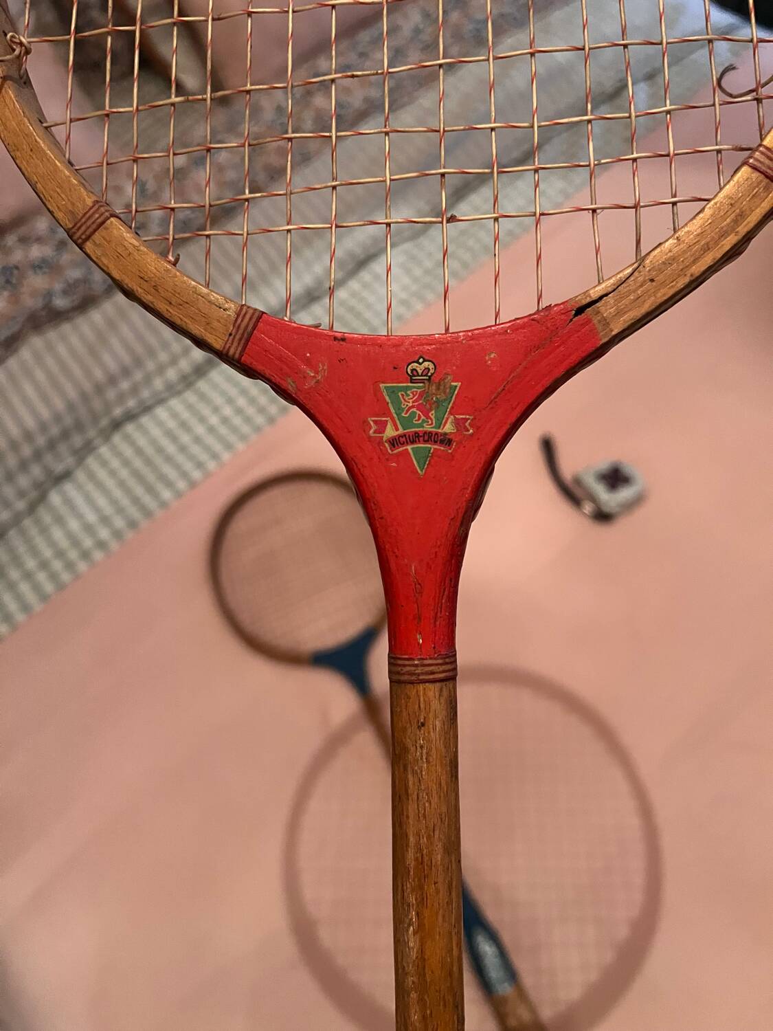 Raquettes vintage décoration