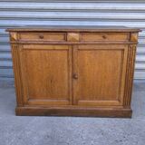 English sideboard in blond oak 1950