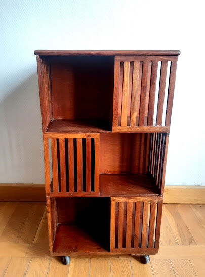 Danish teak revolving library 1960