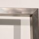 Cabinet d'angle Peter Ghyczy 1970 – modèle R16 emblématique en acier inoxydable et laiton