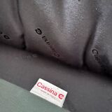 Vico magistretti, Maralunga for Cassina, in Leather with Footrest