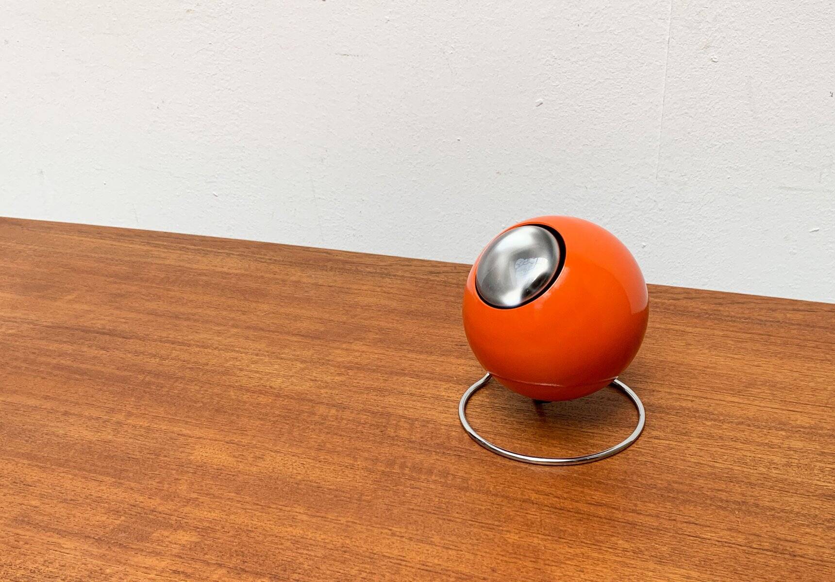 Mid-century space globe table lamp by Erco, 1970s.