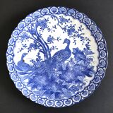 Japanese porcelain dish blue birds