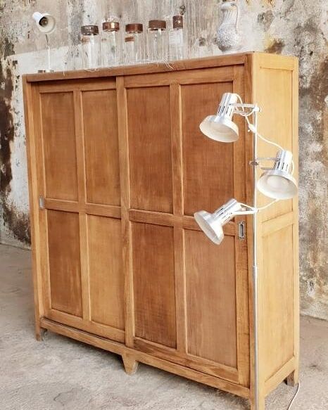 Furniture with vintage sliding doors