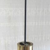 Modernist design pendant light in metal and brass - 50s/60s