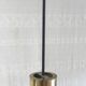 Modernist design pendant light in metal and brass - 50s/60s