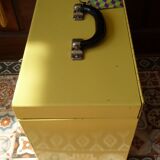 COLUMBIA - suitcase vintage 50/60s yellow metal Binder