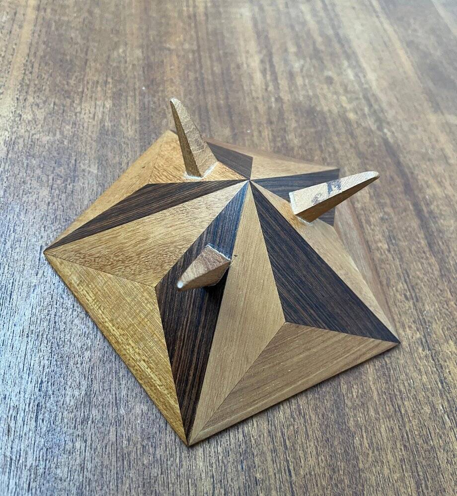 Mid-century decorative wooden tripod, 1960s