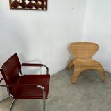 Old teak frame "fish" Scandinavian design of the 60s vintage decoration