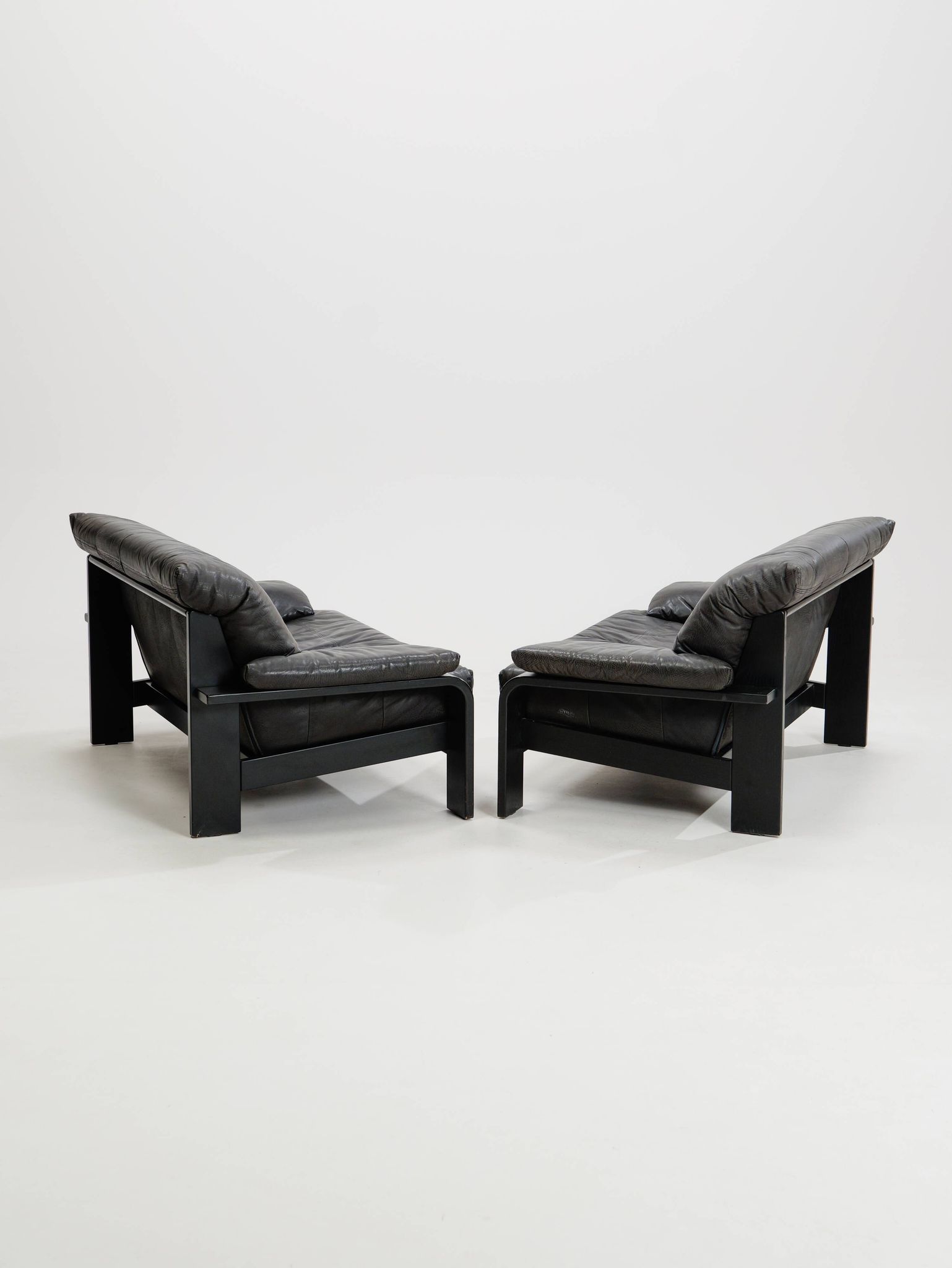 German postmodern brutalist lounge sofa by Rolf Benz for Musterring, 1990s, set of 2.